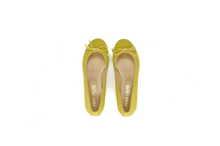scarpe ballerine gialle