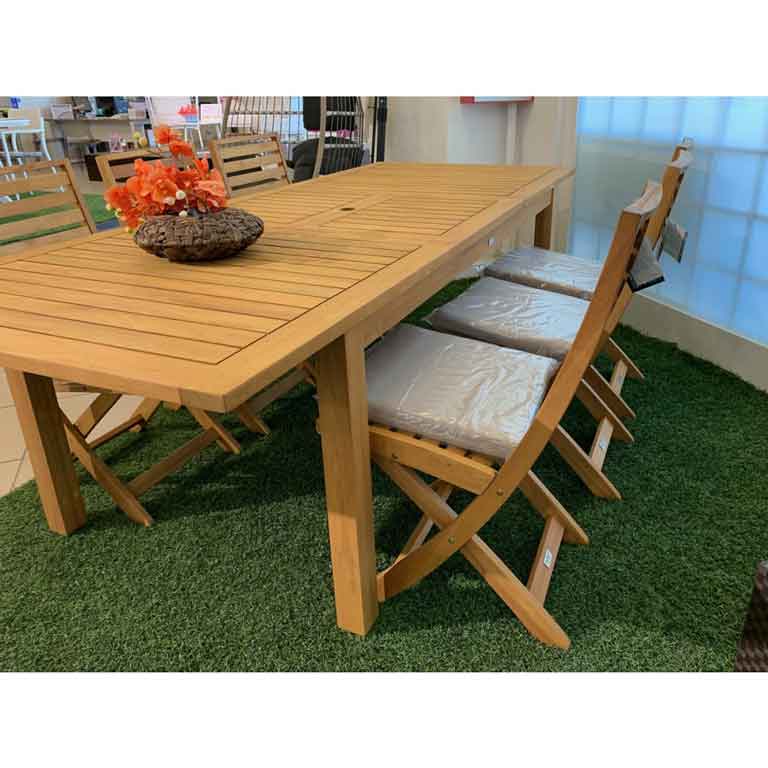 Tavolo da giardino in legno teak GINEVRA