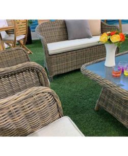 set giardino di polyrattan