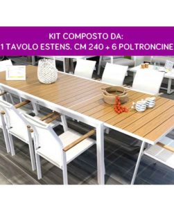 Set tavolo da giardino Immenso 240