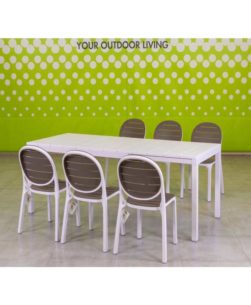 Set da giardino tavolo e sedie