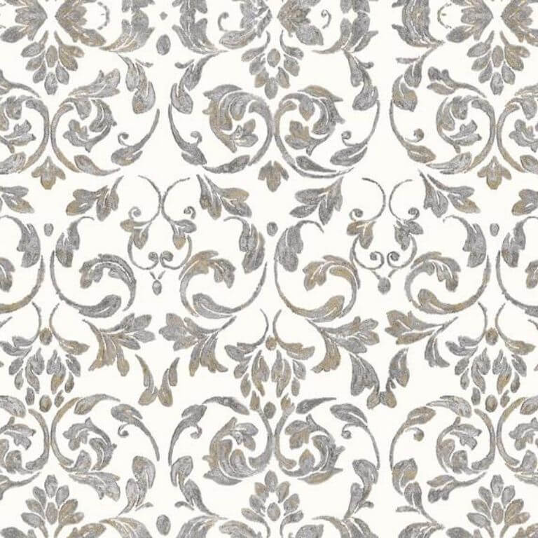 Tovaglia Quadrata Plastificata 140x140 - Ramage Ornamentale - Bottigelli