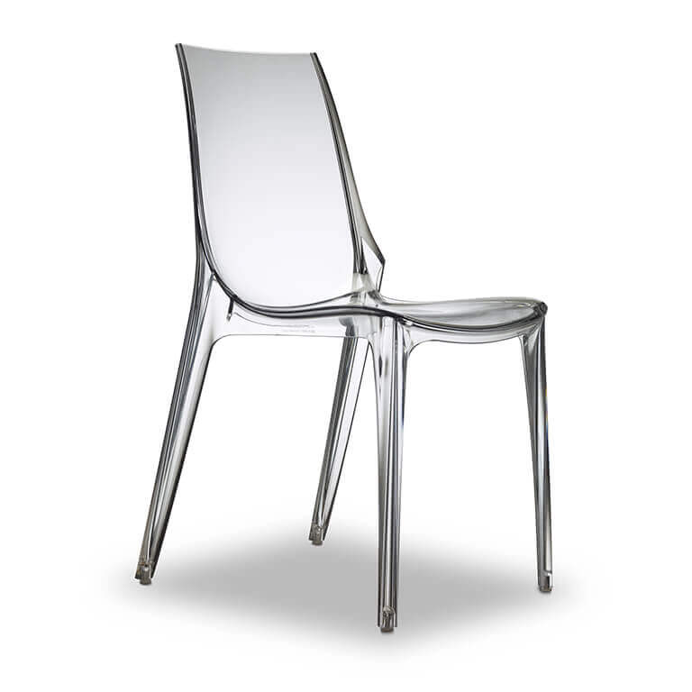 Sedia in Policarbonato Trasparente Ignifugo - Vanity Chair - Scab