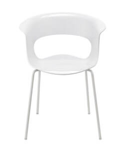 sedia in policarbonato bianca