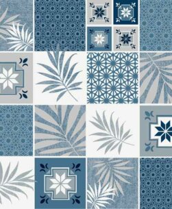 Tovaglia moderna blu